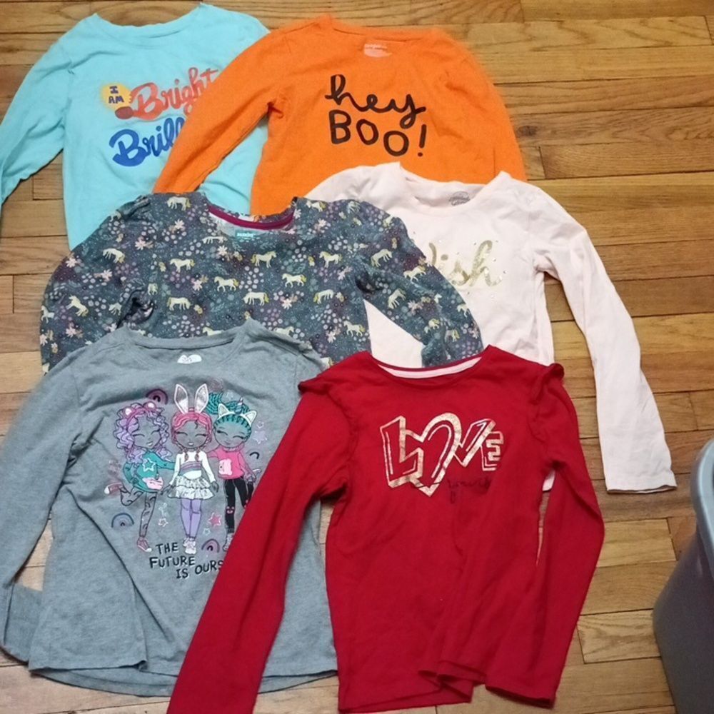 Girls Long Sleeve Shirt Bundle sz 8